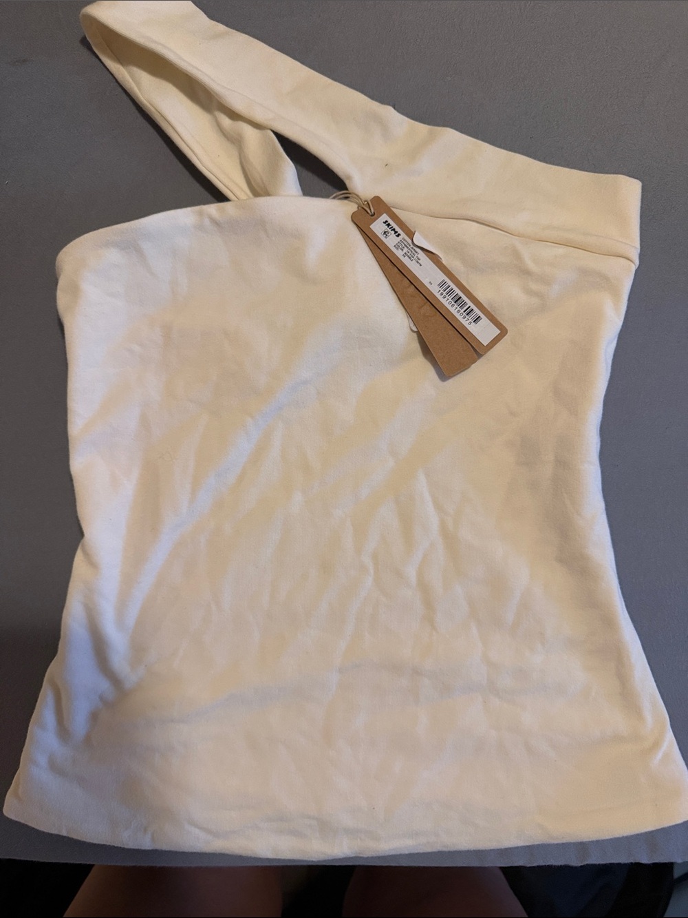 SKIMS One-Shoulder Camisole in Cream